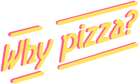 Why pizza? Logo