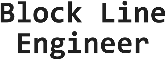 Block Line Engineer Logo